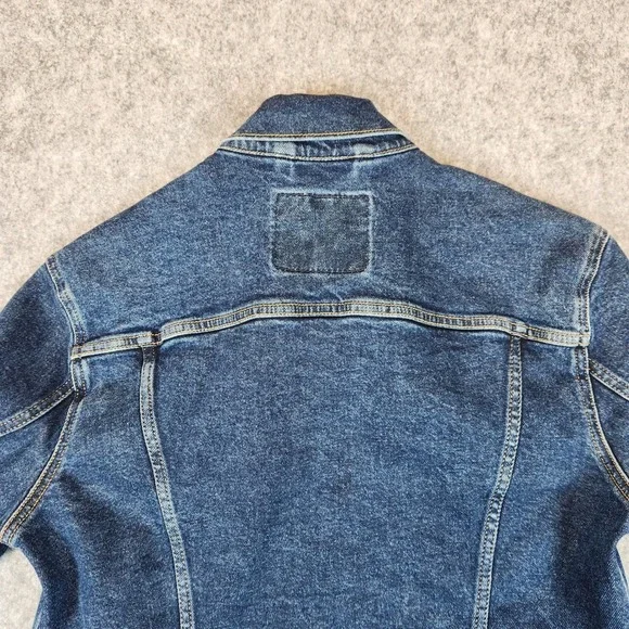 Levis Trucker Jacket Men M Blue Denim Button Up Classic Casual Outerwear Layer - Picture 10 of 12